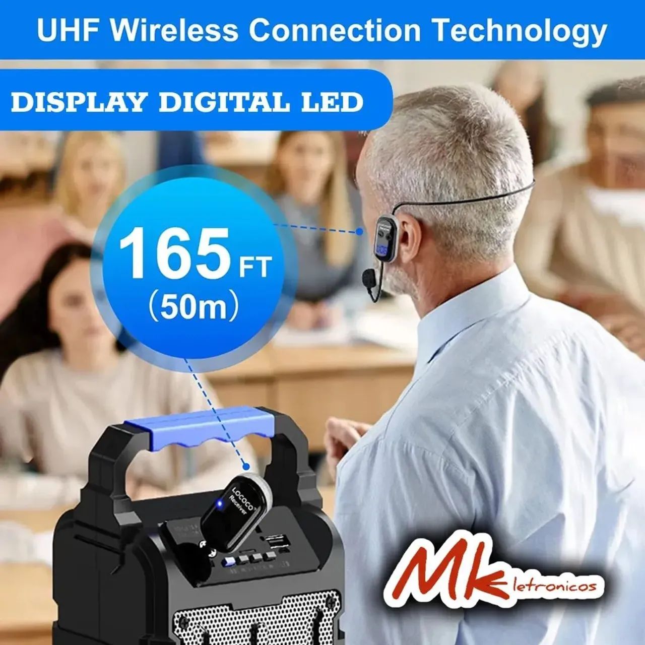 Microfone UHF Wireless Sem Fio  - Foto 3