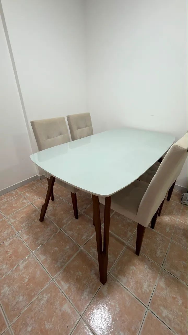 Mesa retangular 4 cadeiras - Foto 3