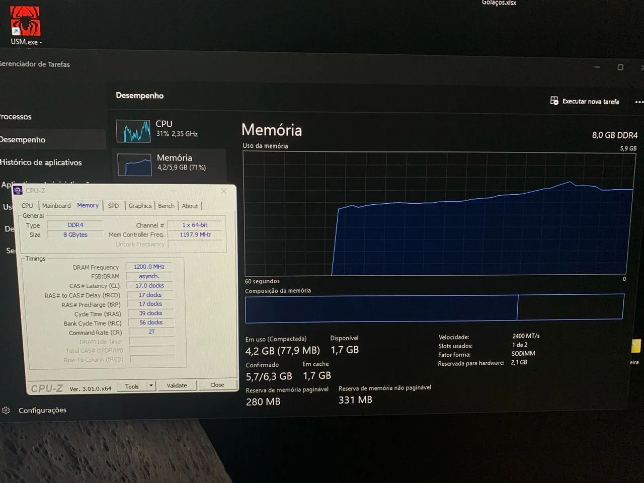 Memória RAM 8GB notebook - Foto 2