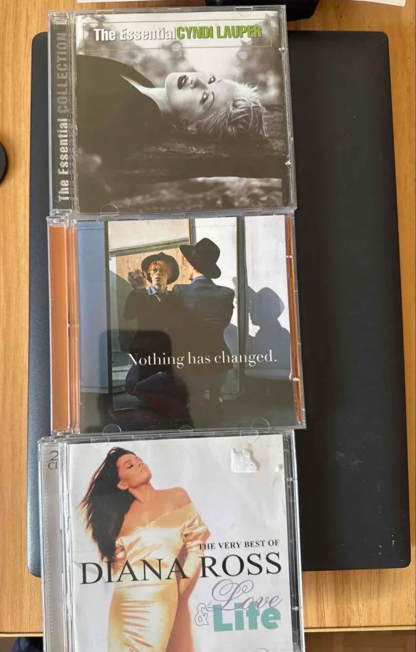 Combo cds Bowie Cyndi e Diana