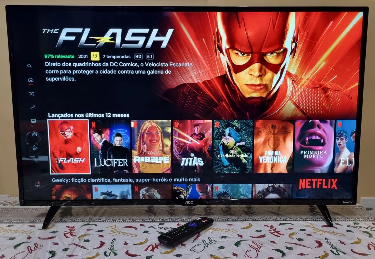 TV AOC ROKU LED FULL HD SMART WI-FI 43 POLEGADAS  - Foto 5