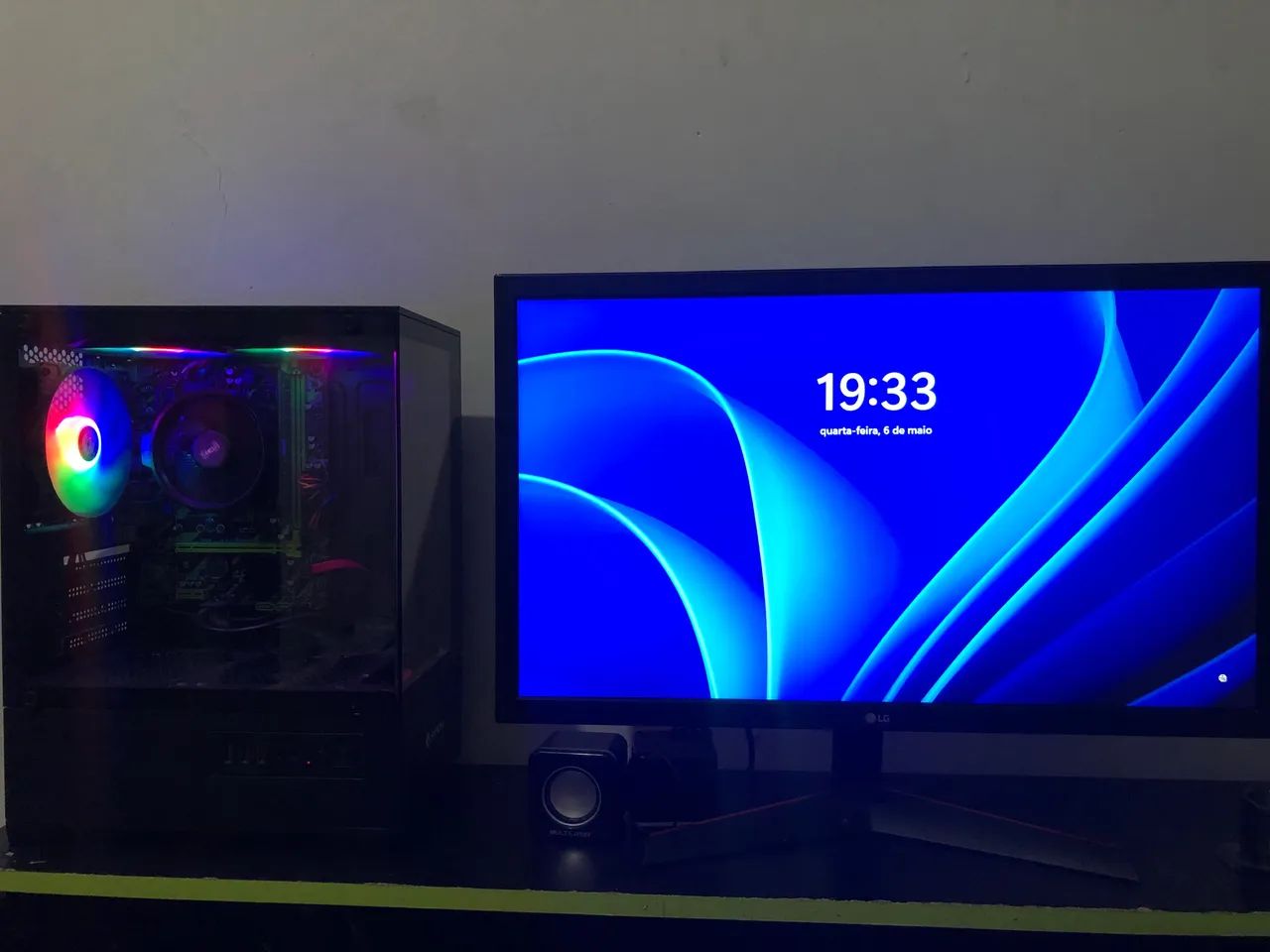 Pc Gamer Comple + Monitor|Ryzen 7 5700g Vega 8 SSD 480gb 16ram ddr4 500w - Foto 4