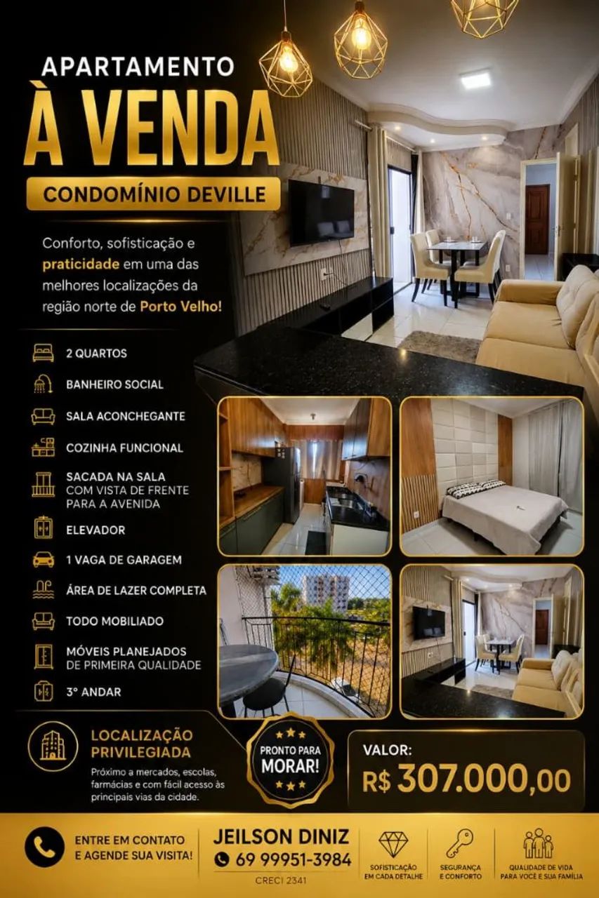 OPORTUNIDADE!!! APARTAMENTO MOBILIADO COM ELEVADOR 