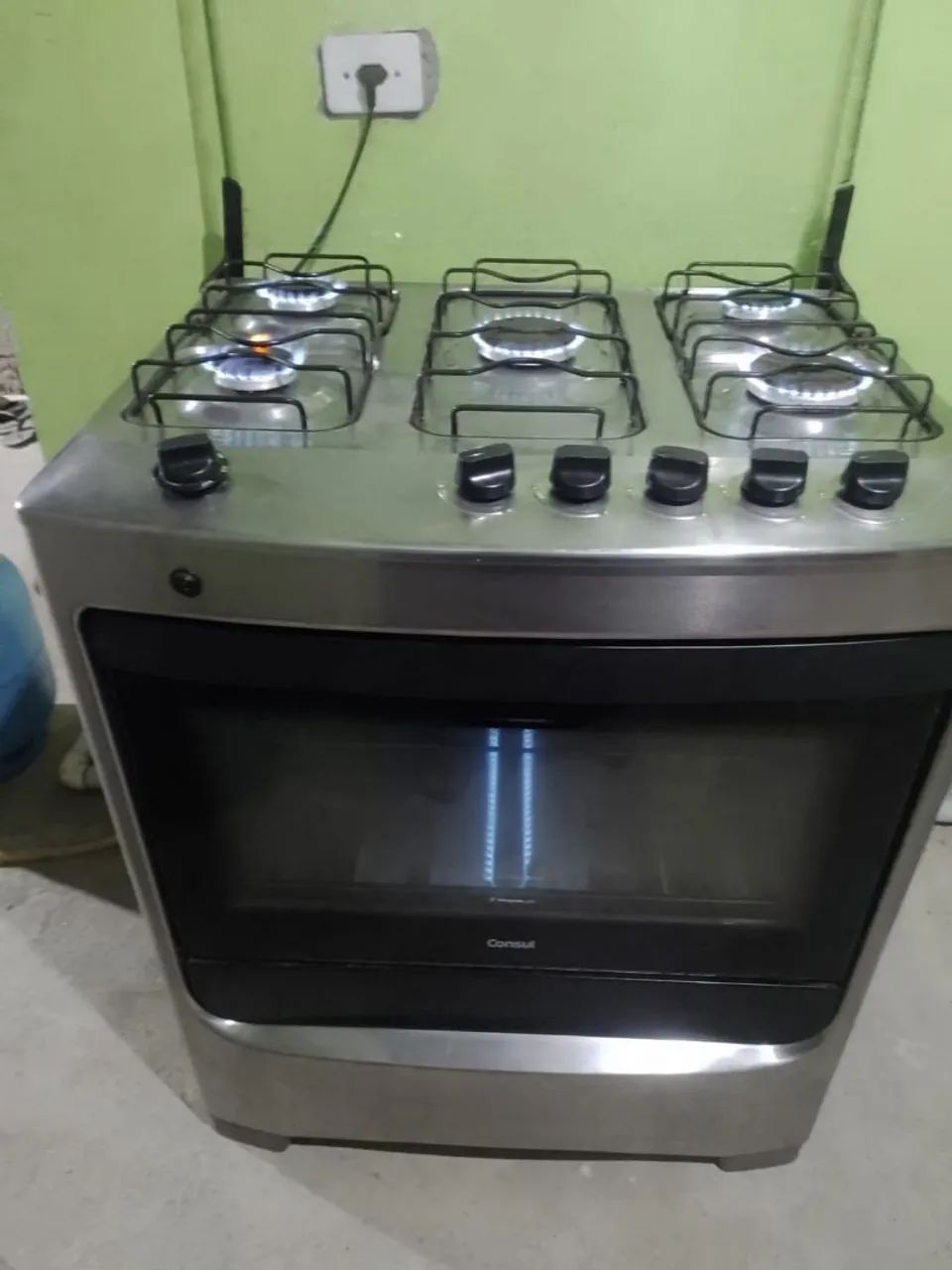 fogão 5 bc inox automático 