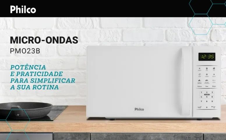 Micro-ondas Philco 20l Branco Pmo23b 220v