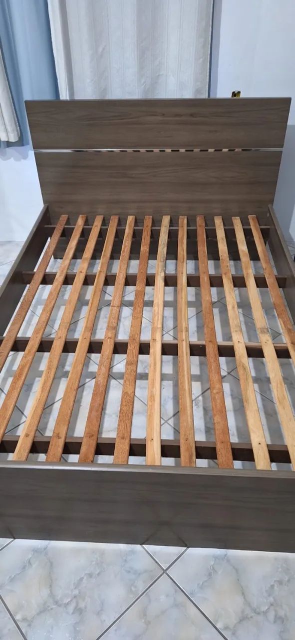 Cama de Casal com Colchão Ortobom - Bom Estado - Foto 4