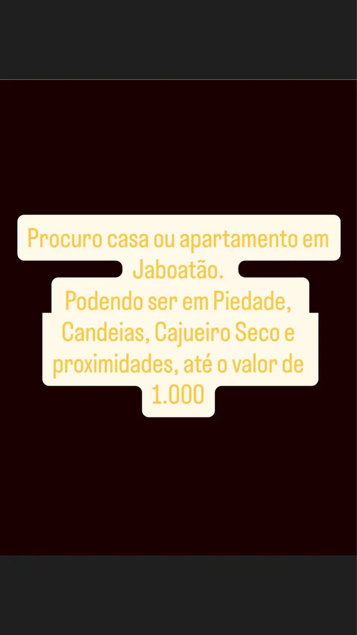 Alugo Casa ou Apt