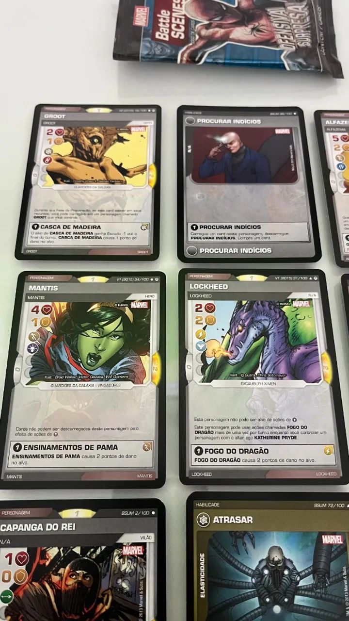 Lote De Cartas Marvel Battle Scenes (Copag) + Booster de Brinde! - Foto 4