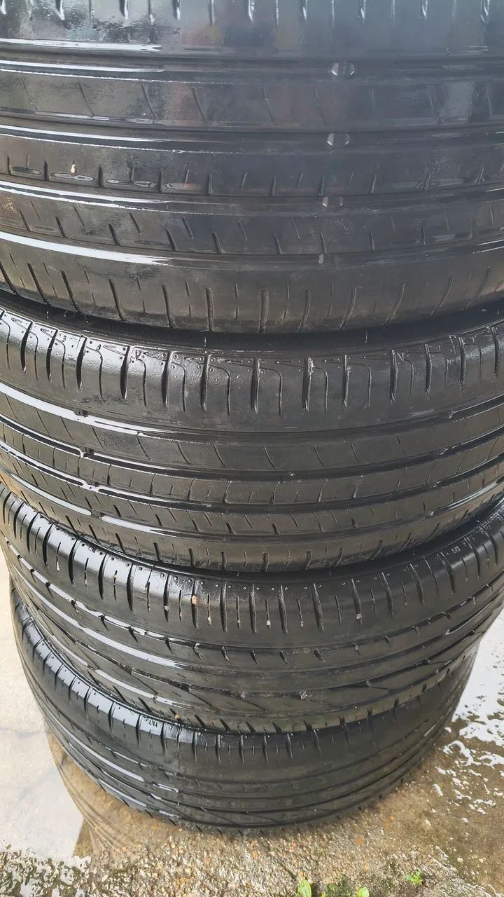 Rodas 15 VW 4x100 com pneus 70% - Foto 2