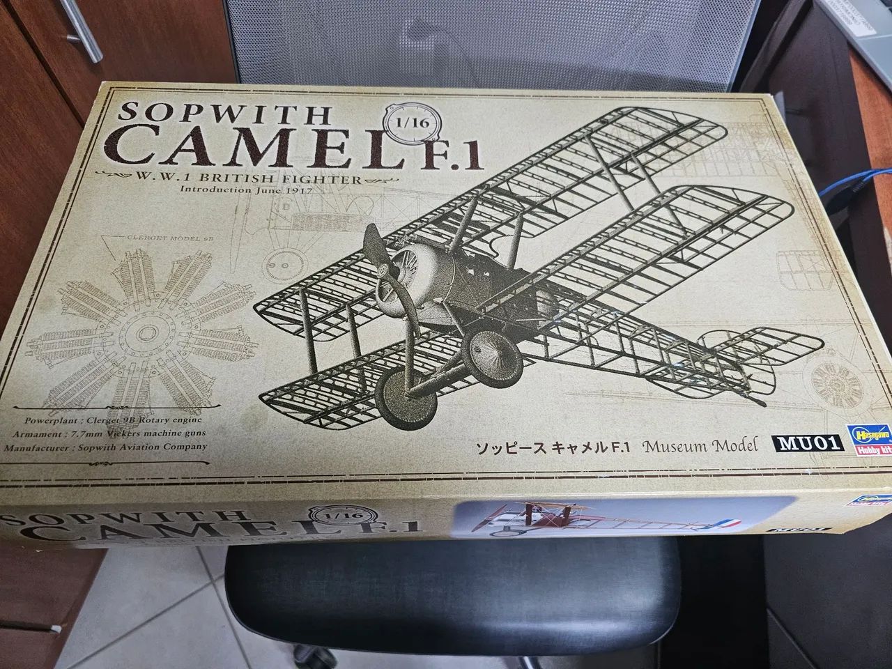 Kit modrlismo sopwith camel 1/16 hasegawa