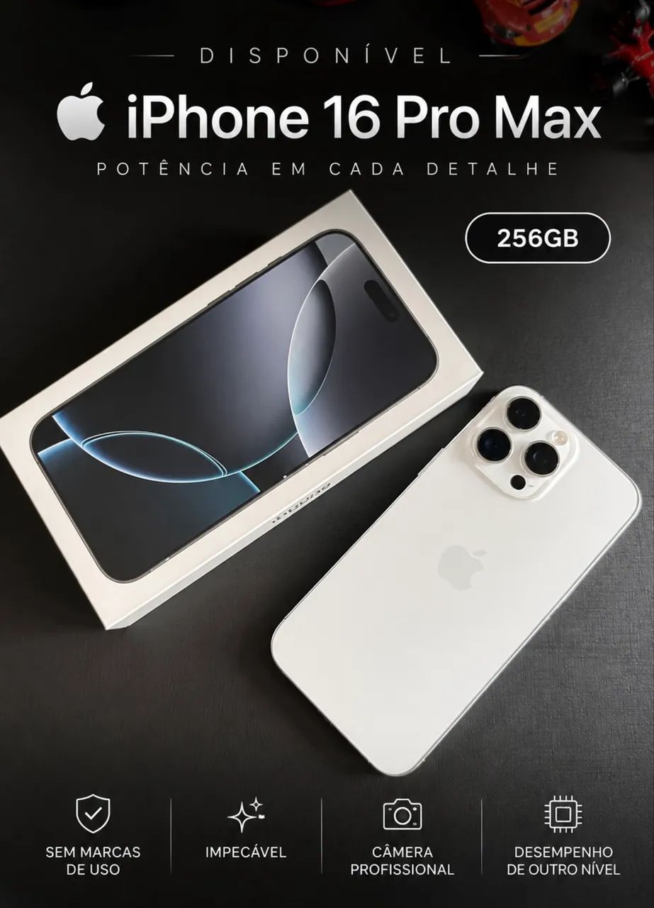iPhone 16 Pro Max | 256GB - ZERO - Celulares e Smartphones