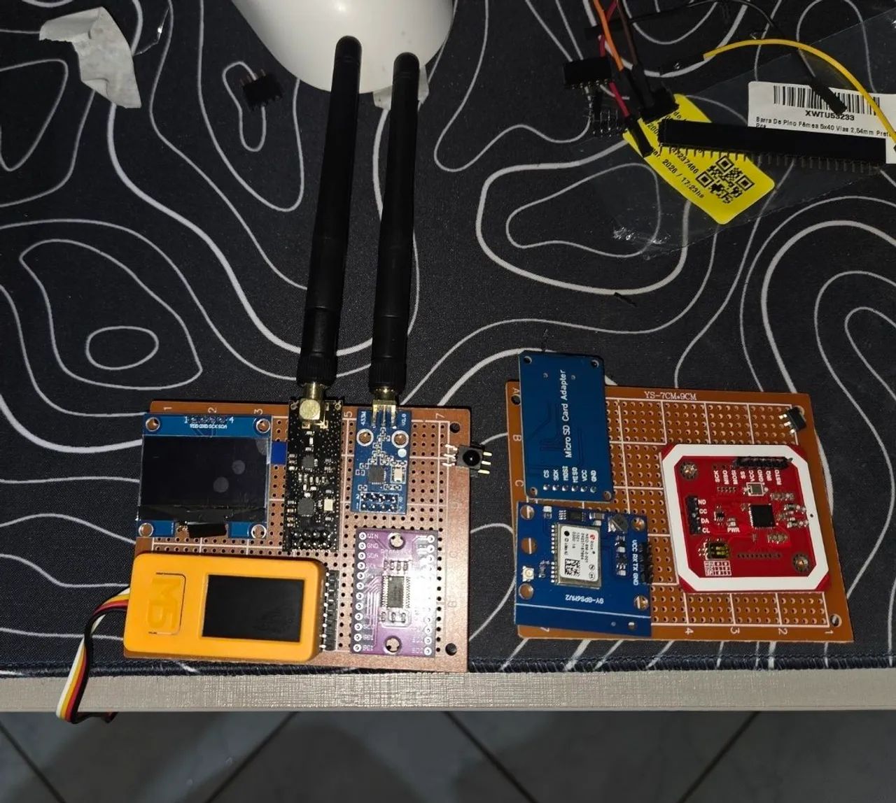 Kit Prototipagem IoT - M5StickC Plus2 + RF, GPS, NFC e Sensores