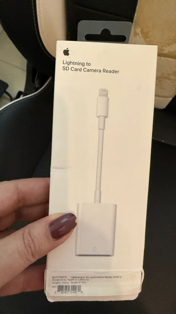 Leitor de cartão SD original Apple (lightning) - Foto 2