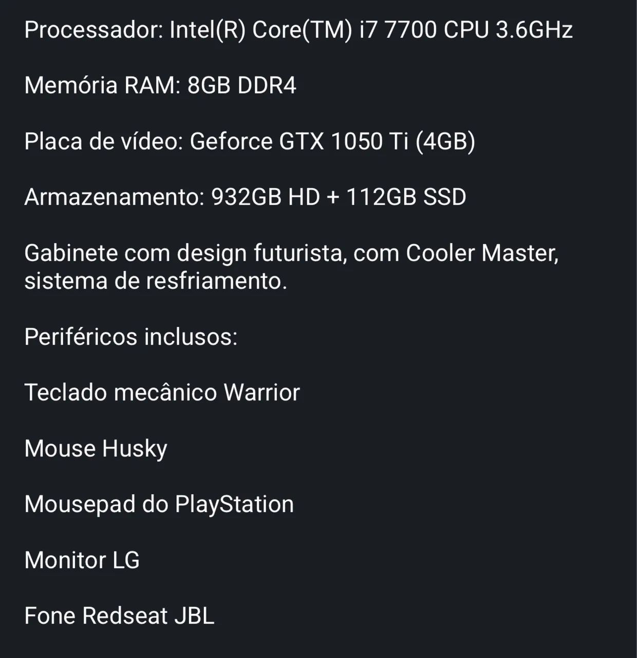 Pc gamer completo  - Foto 4