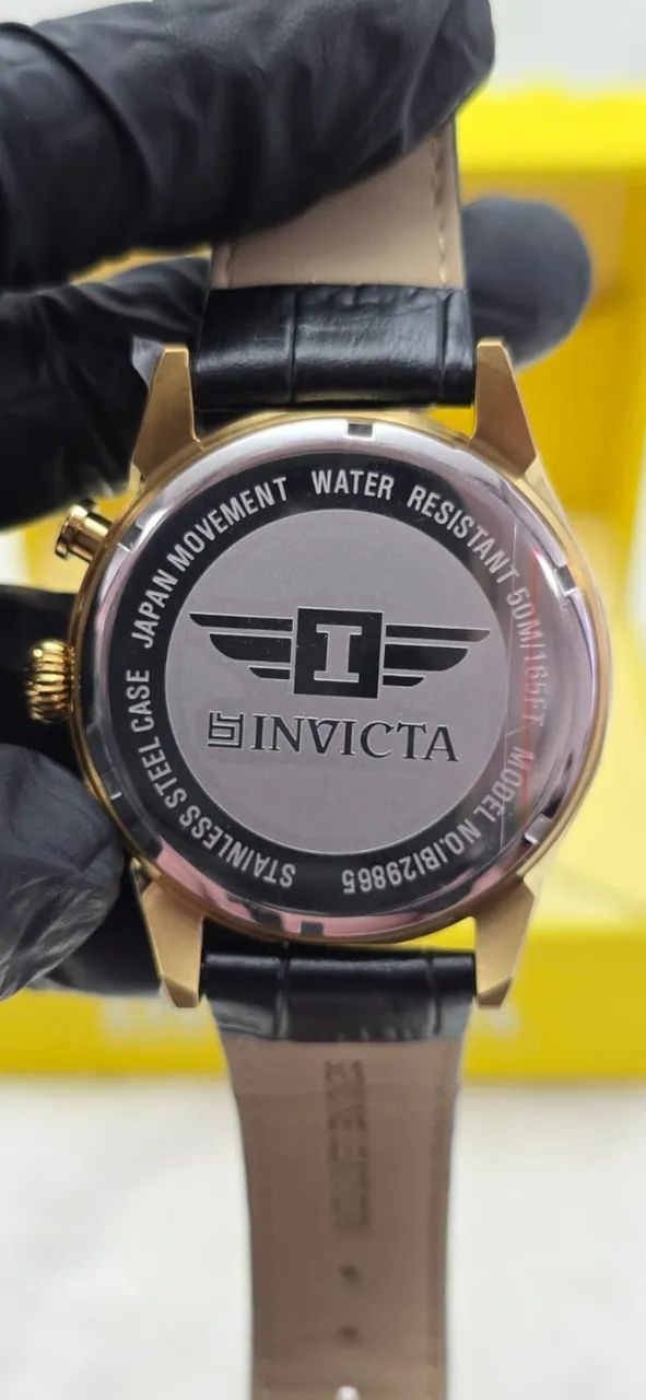 Relógio Invicta Pro Diver Masc. Couro Preto - Original - Foto 5