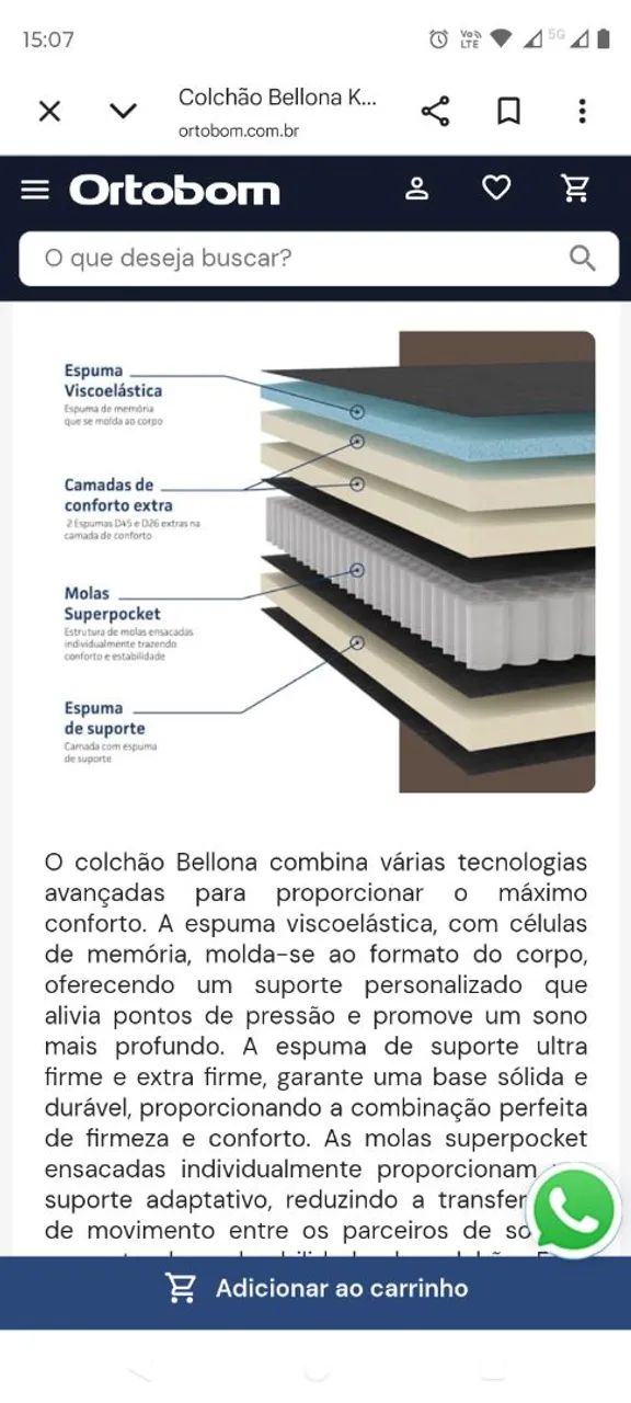 CAMA ORTOBOM BELONA - Foto 4
