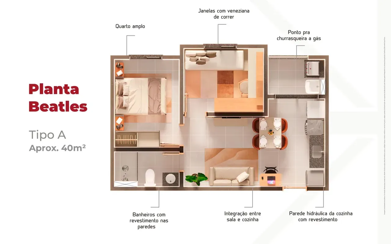 PLANTA 40m²