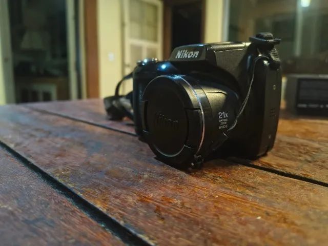 Câmera Nikon Colpix L315  com case de couro! - Foto 4