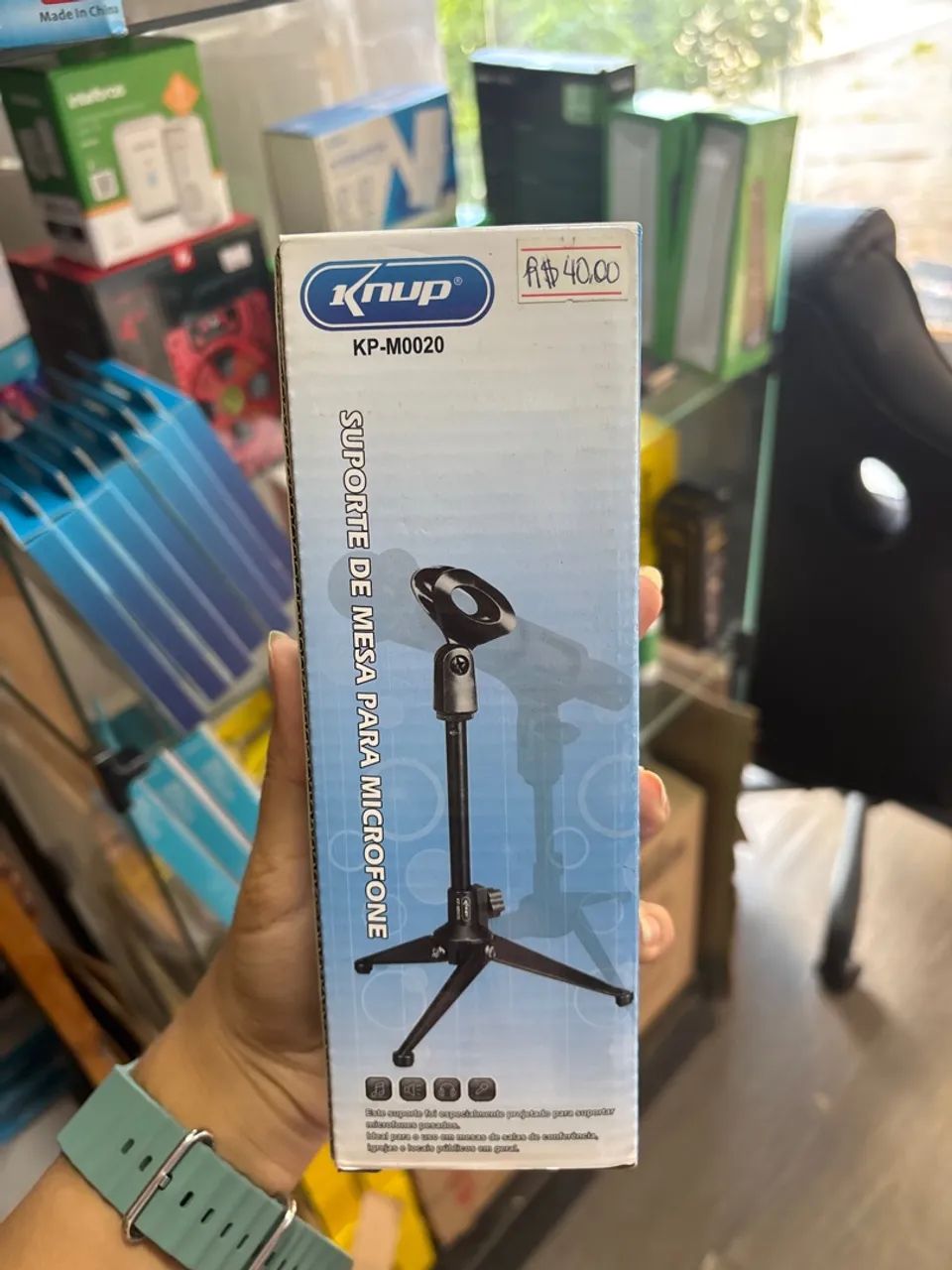 Suporte de Mesa para Microfone 