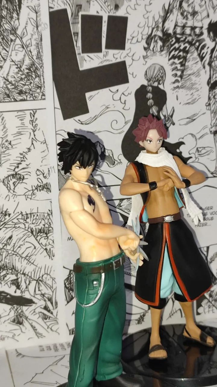 COMBO | Action Figures Natsu Dragneel e Gray Fullbuster Fairy Tail