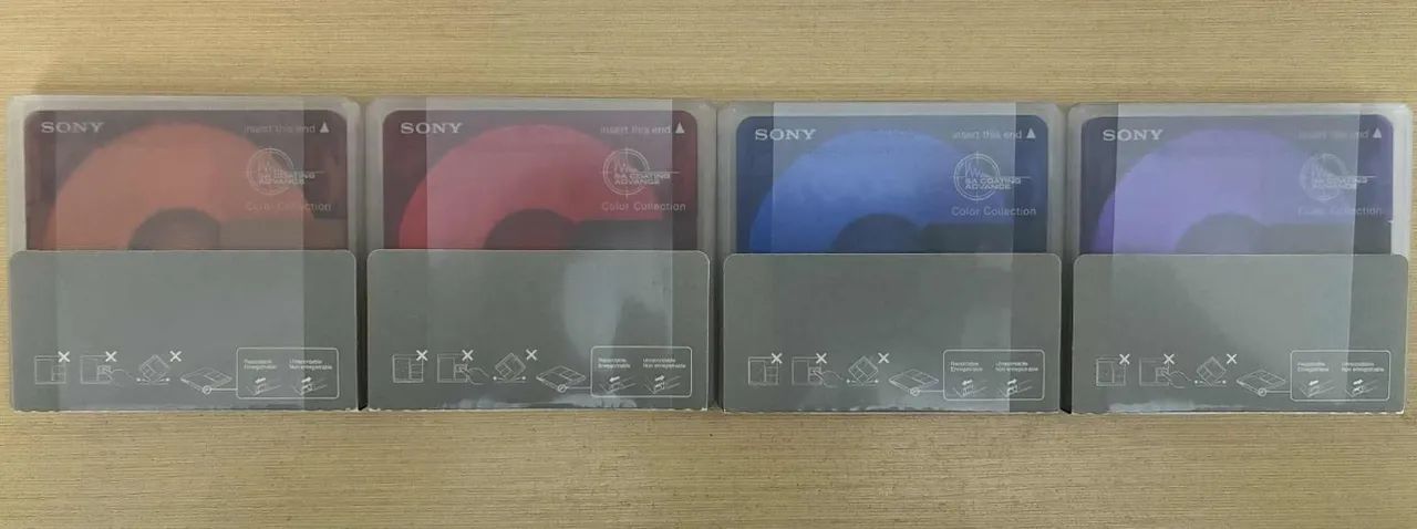 Minidisc Md Sony 80 Minutos Color Collection Vermelho Novo - CDs