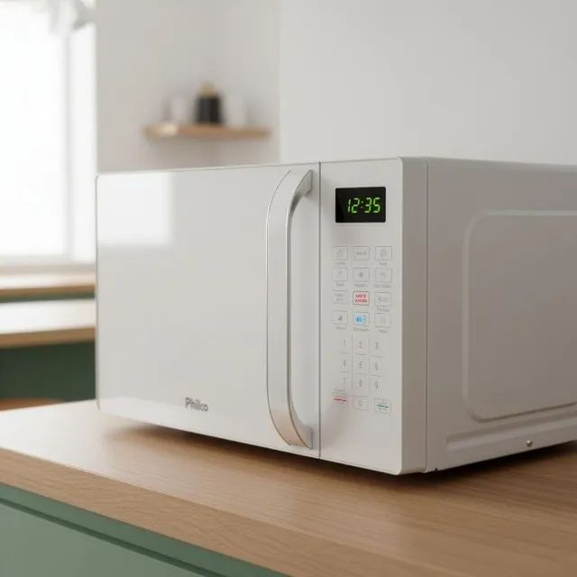 Micro-ondas Philco 20l Branco Pmo23b 220v - Foto 2