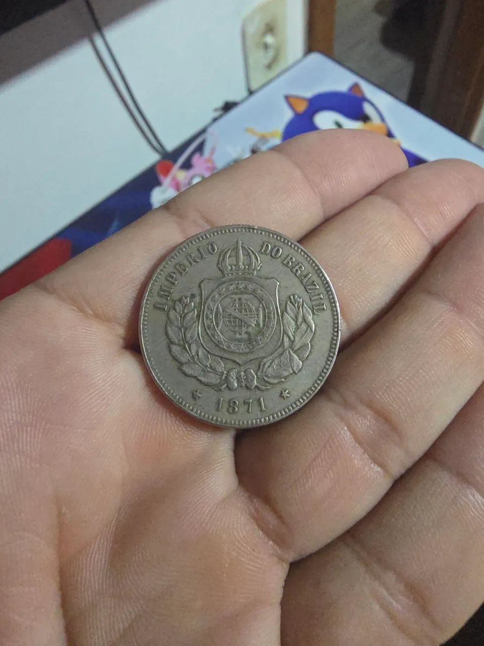 Moeda antiga 200 Reis  - Foto 3