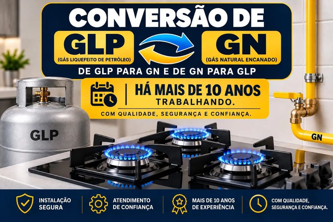  Conversão pra gás encanado 