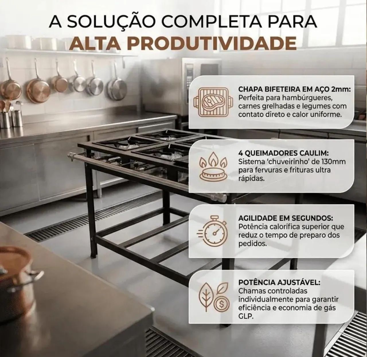 Fogão industrial (Novo) - Foto 3