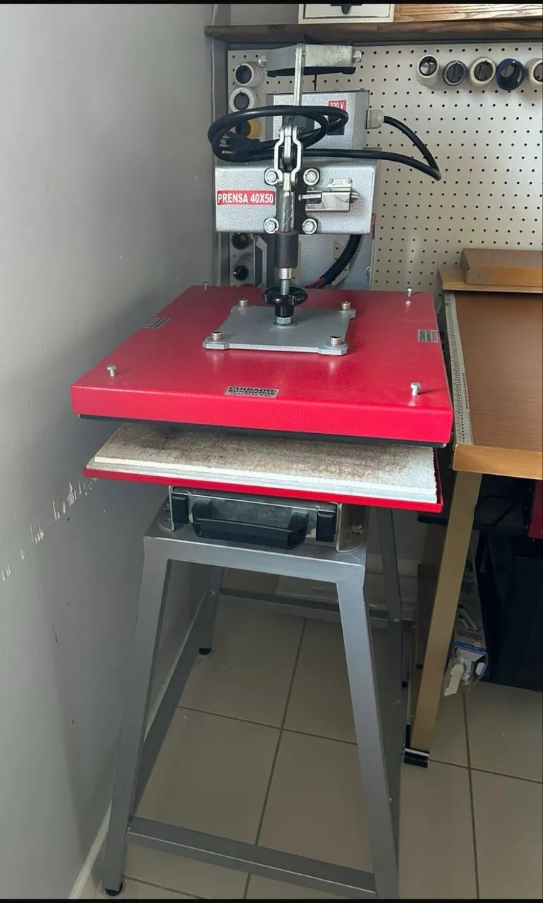 Prensa térmica de gaveta para sublimação 40x50cm teflonada