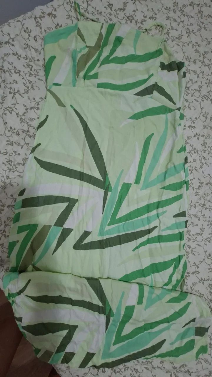 Vestido estampa verde