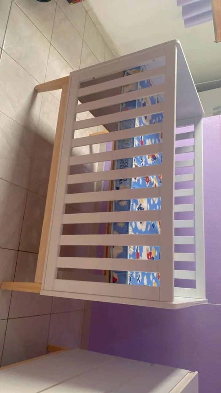 Berço vira cama 