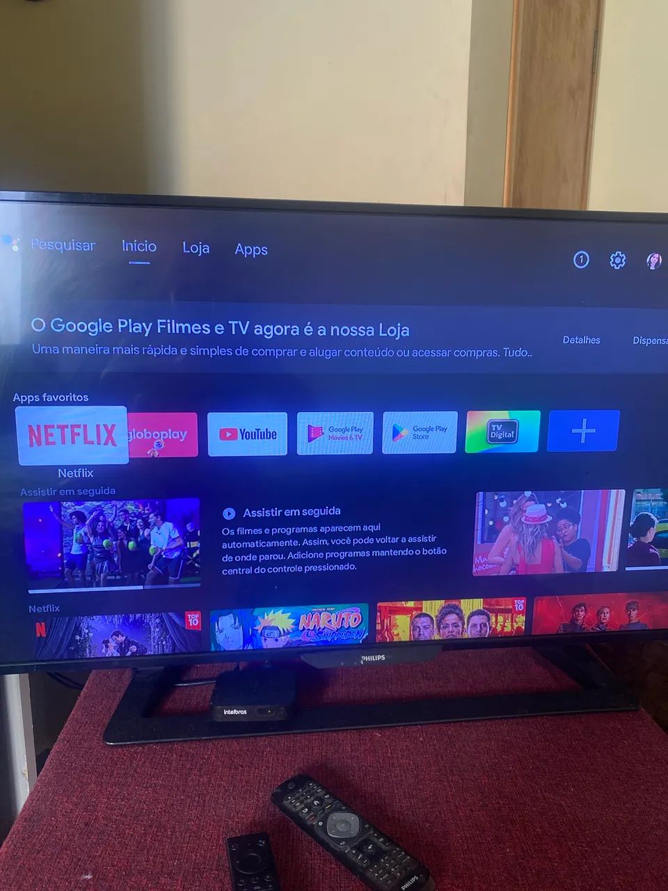 Tv Philips 42 polegadas, mais aparelho intelbras smart - Foto 3