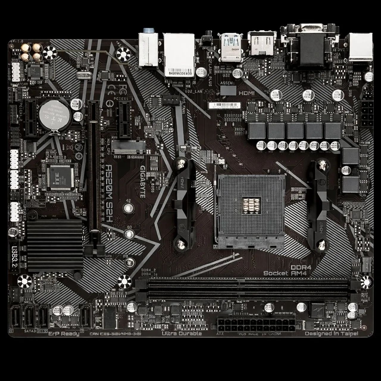 Placa-mãe Gigabyte A520M S2H-Seminova - Foto 4