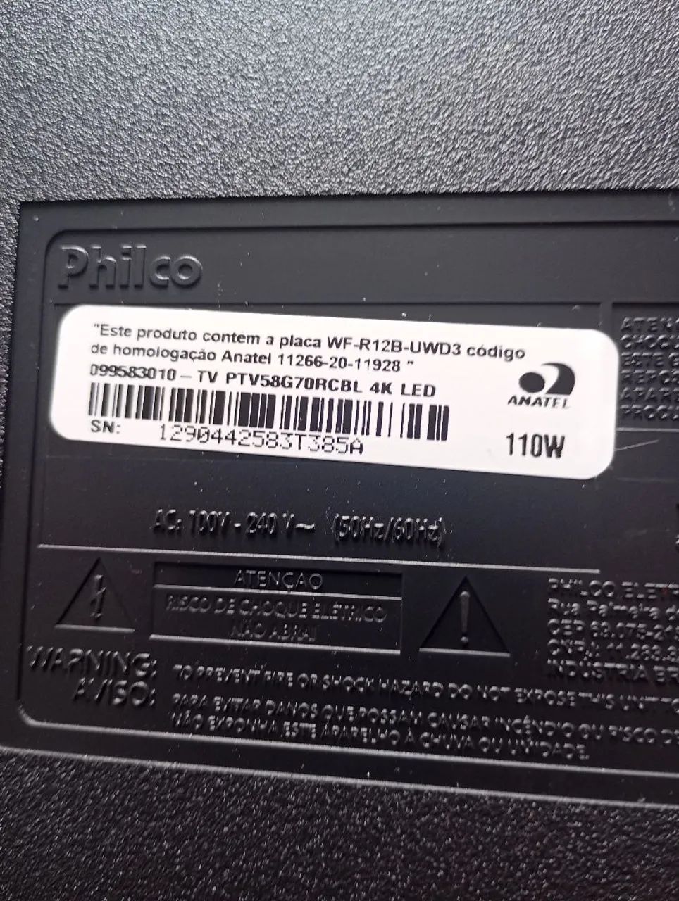 TV Philco 58 pl com defeito no display ( tela) - Foto 5