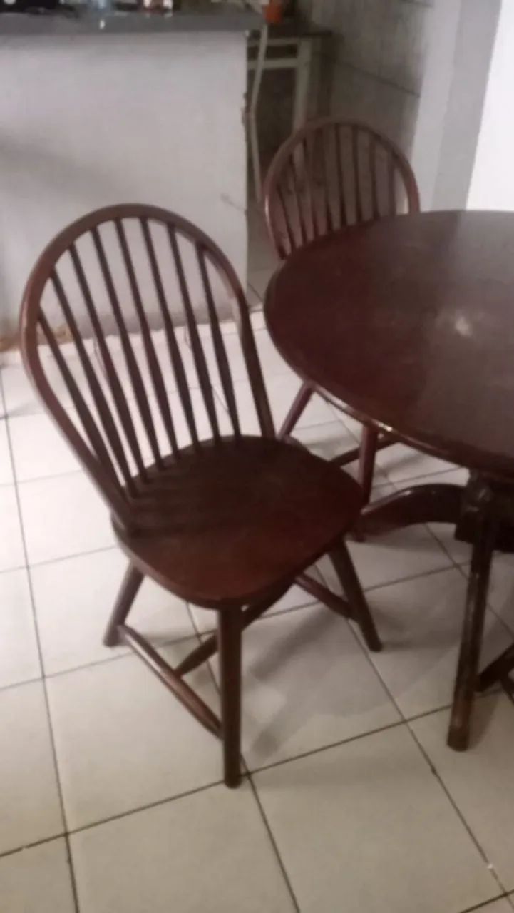Conjunto de mesa de jantar Madeira Maciça - Foto 5