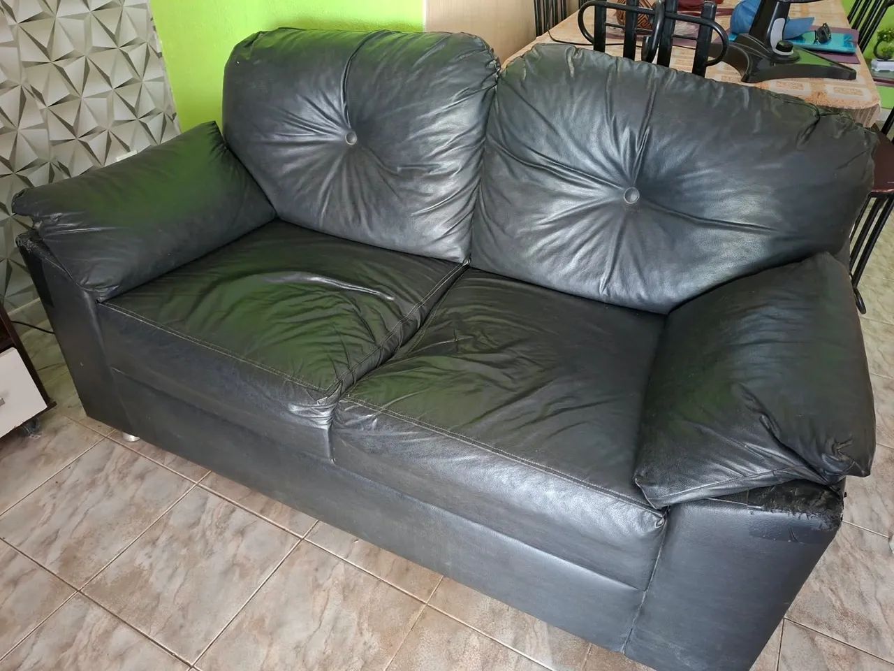 Sofá de couro