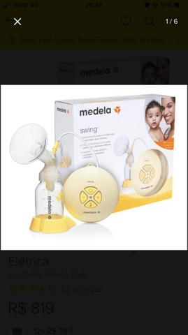 Extrator bomba de leite materno swing Medela - Foto 2