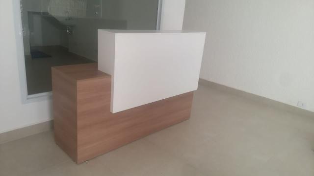 Balcão Amadeirado com Branco - Recepção Loja Escritorio Consultório Salão - Foto 2