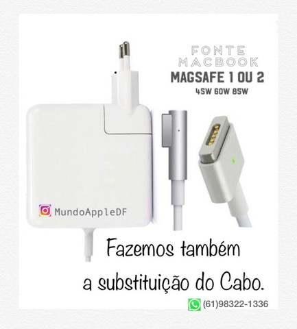 Carregador para MacBook Air Pro Retina 45w 60w 85w Mac iMac Apple