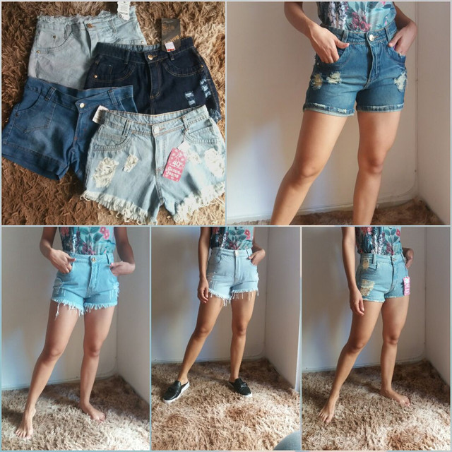 short jeans calcinha