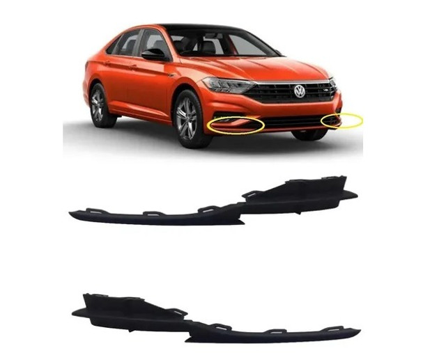 Par Grade Moldura Inferior Parachoque VW Jetta 2019 2020