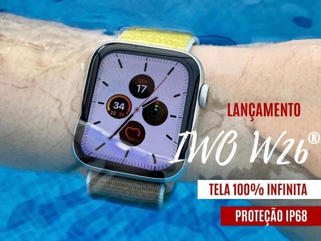 Smartwatch Iwo W26 Tela infinita (Novo + Pulseira extra) - Foto 2