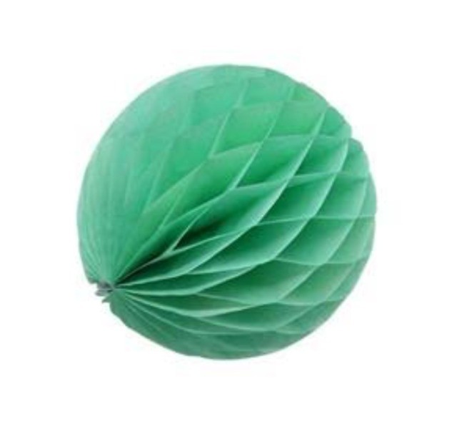 Enfeite Colmeia - Balão Seda - Ponto Das Festas - Verde 10cm
