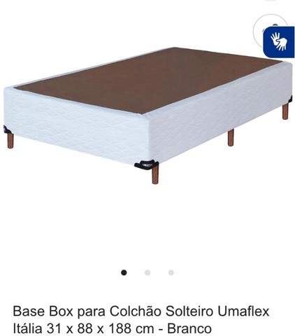 Base box para colchão solteiro umaflex (usada)