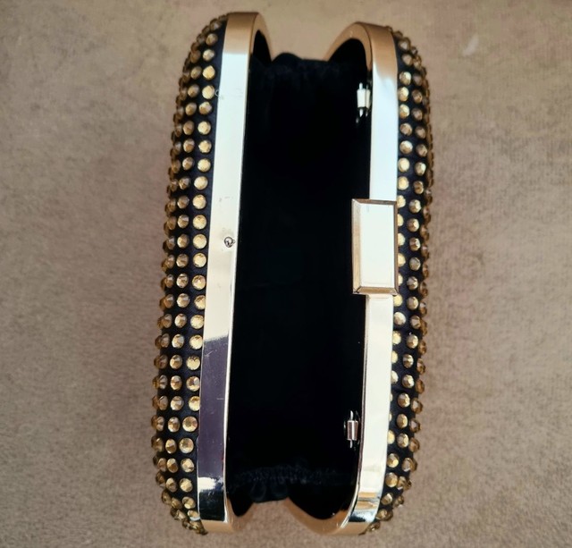Bolsa Clutch Pequena Strass  - Foto 2