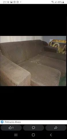 CONJUNTO DE SOFÁS RETRÁTIL (LEIA O ANÚNCIO) - Foto 2