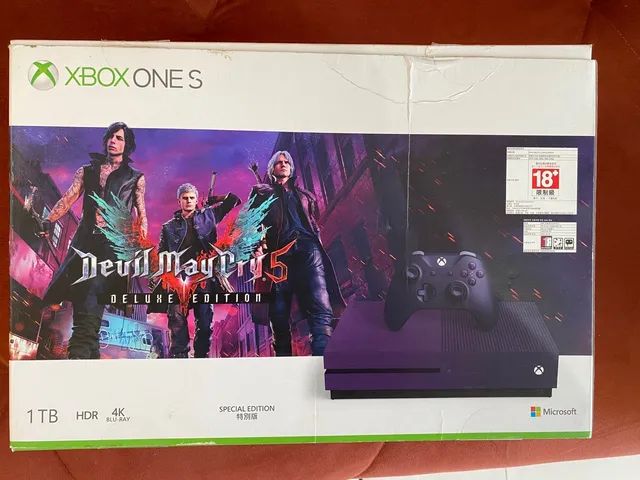 Console Xbox One S 1TB - Edição Especial Devil May Cry 5 Seminovo