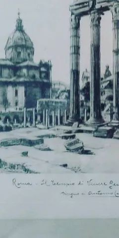 Quadro Gravura "Templo Roma Antiga" - Foto 4