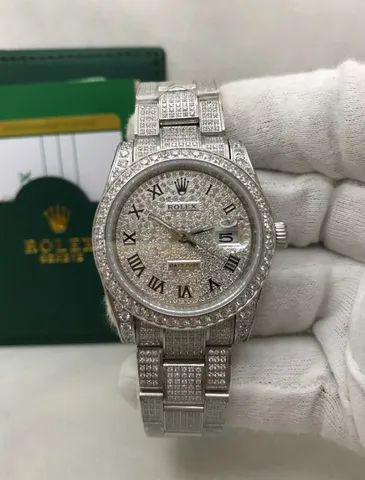 Relogio Rolex Cravejado